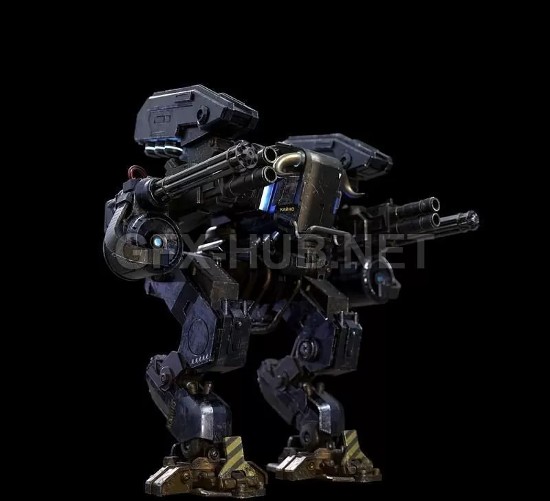 PBR Game 3D Model – Mech Kaino PBR