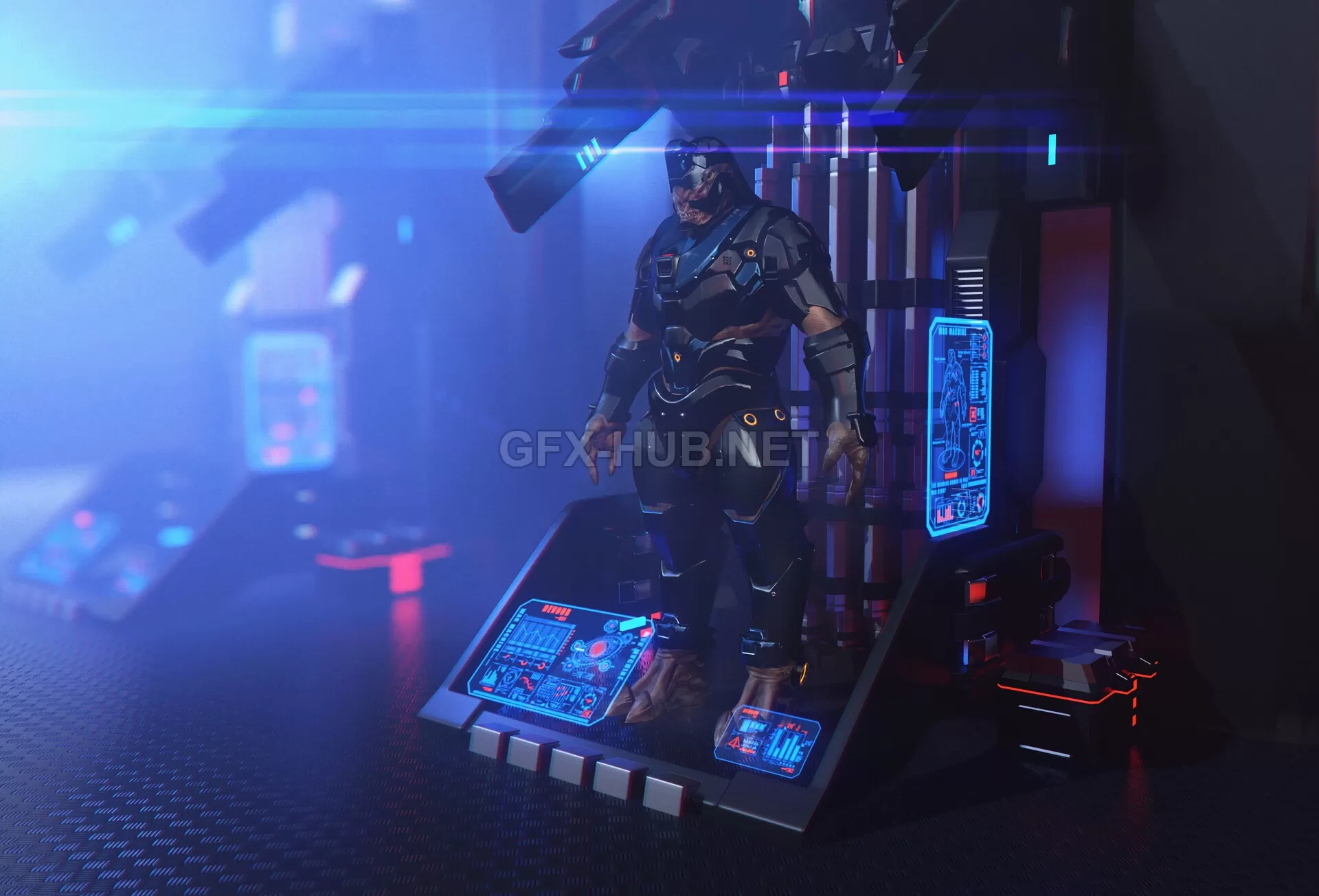 PBR Game 3D Model – Mechanical Monster