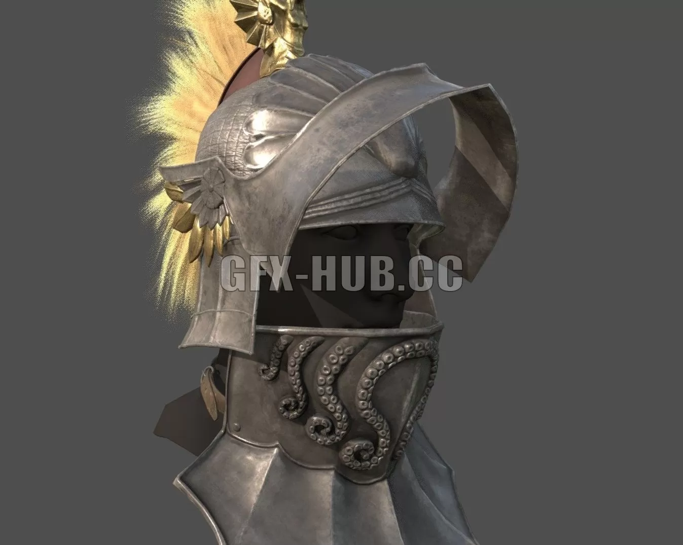 PBR Game 3D Model – Medieval Helmet