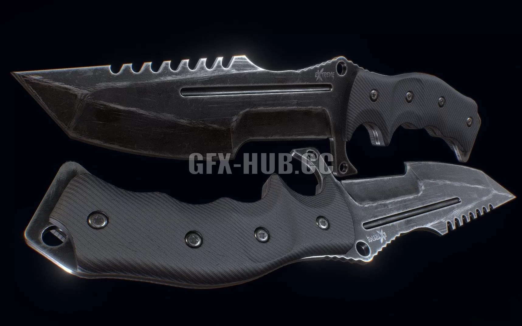 PBR Game 3D Model – Melee Knives