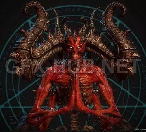 PBR Game 3D Model – Mephisto PBR