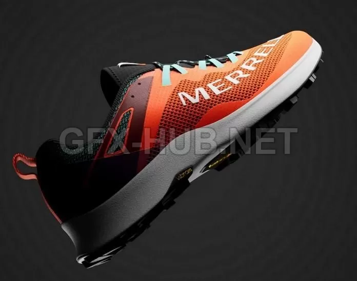 PBR Game 3D Model – Merrel Shoe