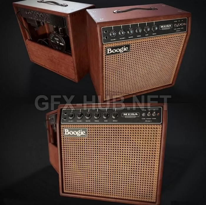 PBR Game 3D Model – Mesa Boogie Mark I PBR