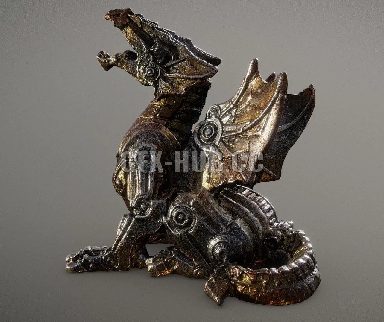 PBR Game 3D Model – Metal Gear Dragon