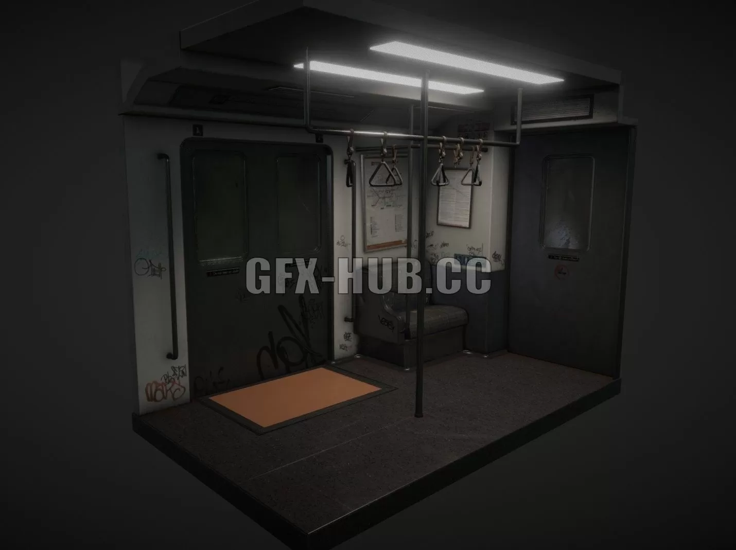 PBR Game 3D Model – Metro