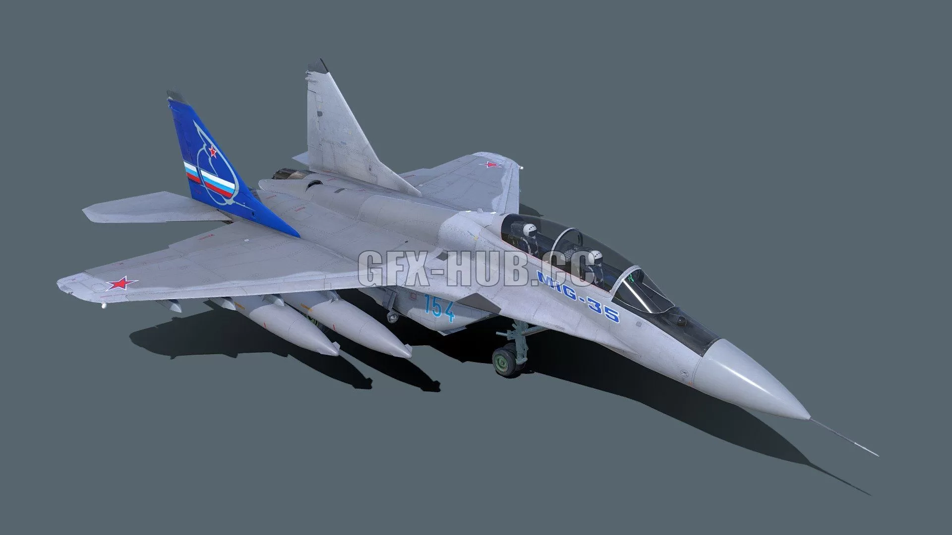PBR Game 3D Model – Mig-35