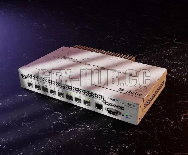 PBR Game 3D Model – MikroTik CRS309-1G-8S+IN