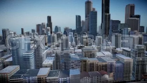 PBR Game 3D Model – Modern City