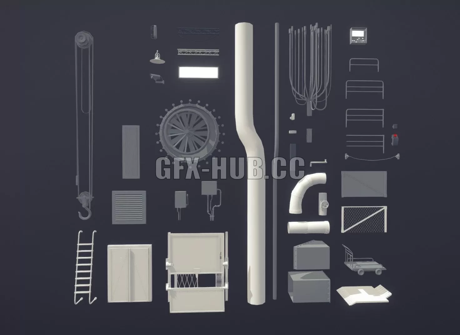 PBR Game 3D Model – Modular Environment Pack (for Tunnel Vision)