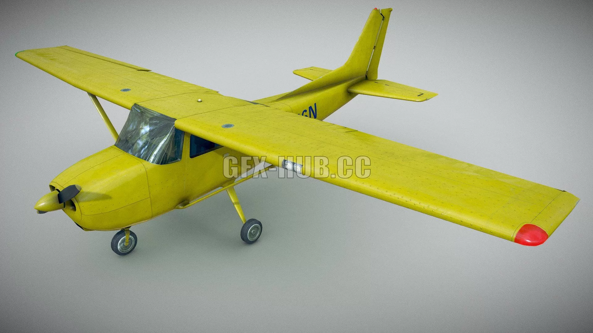 PBR Game 3D Model – Light Airplane