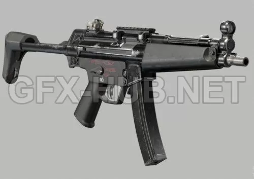 PBR Game 3D Model – MP 5 A3 PBR