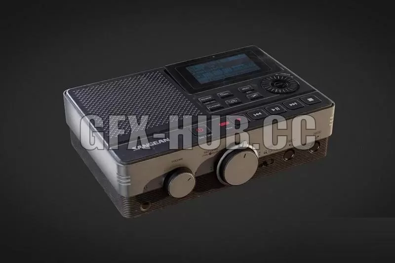 PBR Game 3D Model – MP3 Recorder