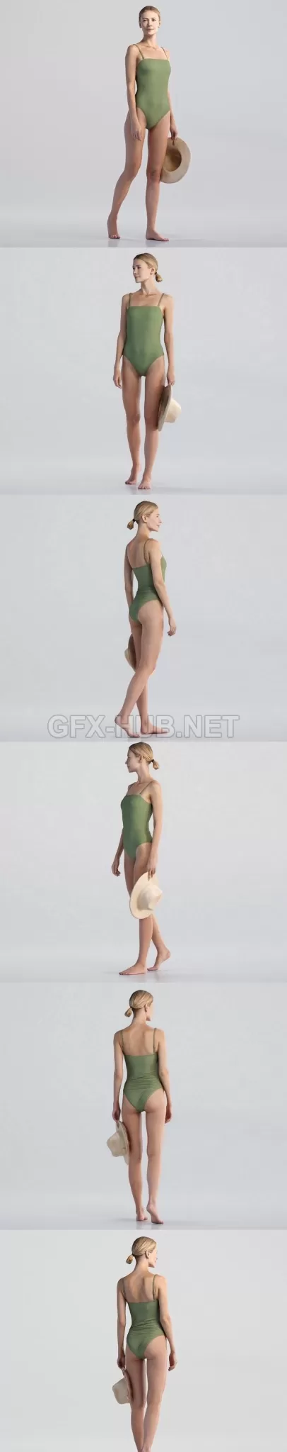 PBR Game 3D Model – Natalia 1040