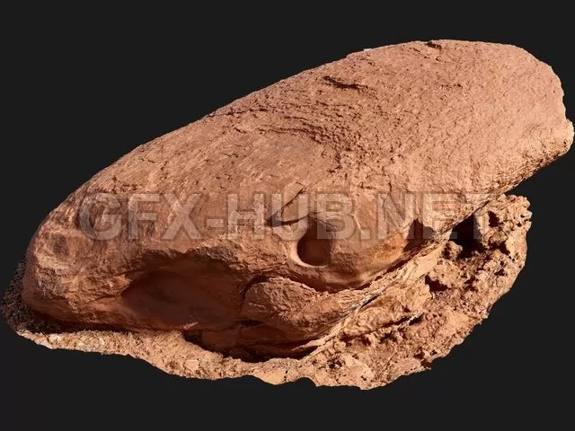 PBR Game 3D Model – Nature Rock 02