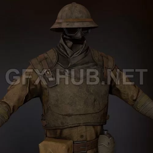 PBR Game 3D Model – NCR Trooper