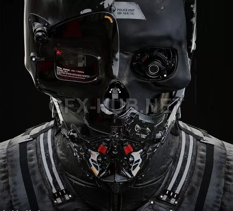 PBR Game 3D Model – Neo Cop