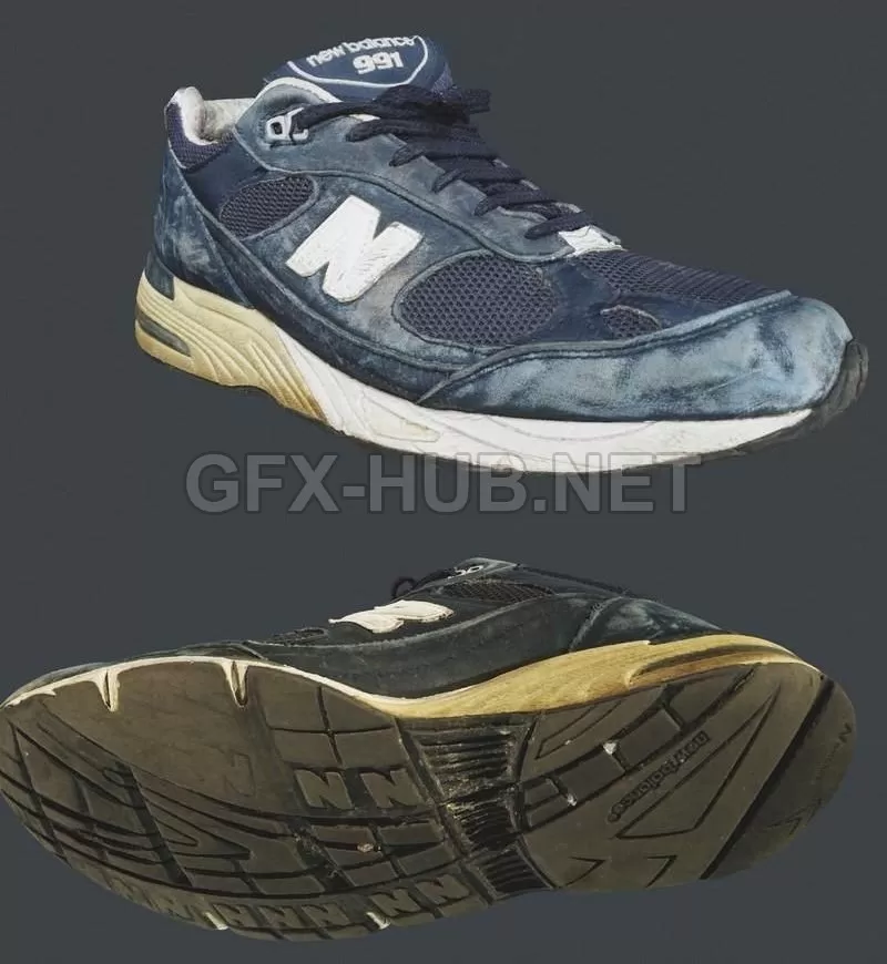 PBR Game 3D Model – New Balance
