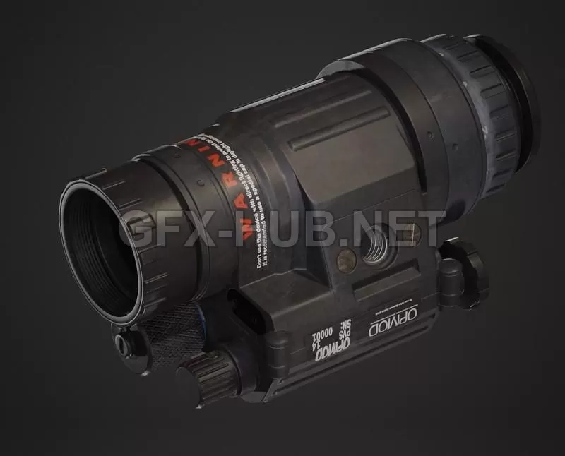 PBR Game 3D Model – Night Vision Monocular
