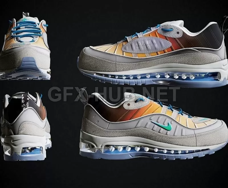 PBR Game 3D Model – Nike Air Max 98