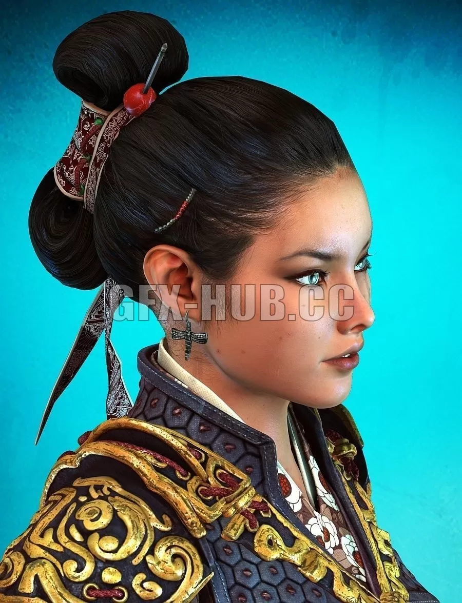 PBR Game 3D Model – Nyra – game model