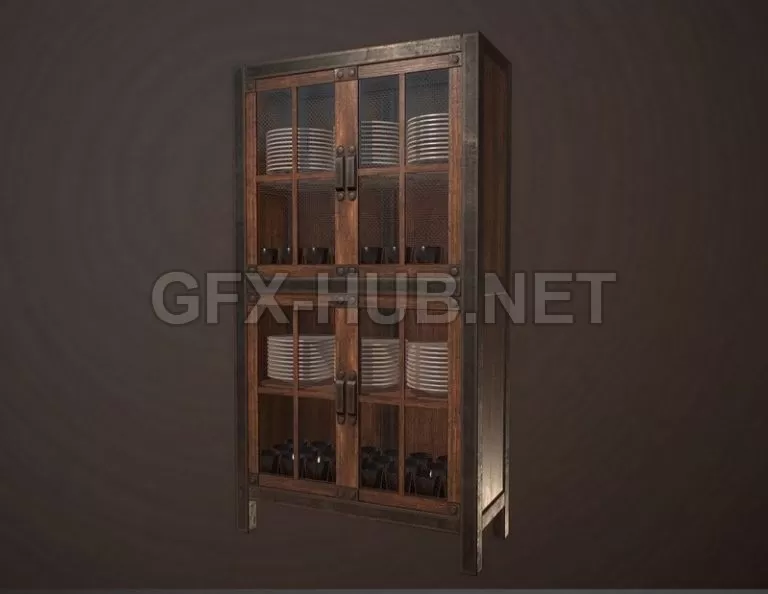PBR Game 3D Model – Old Hutch