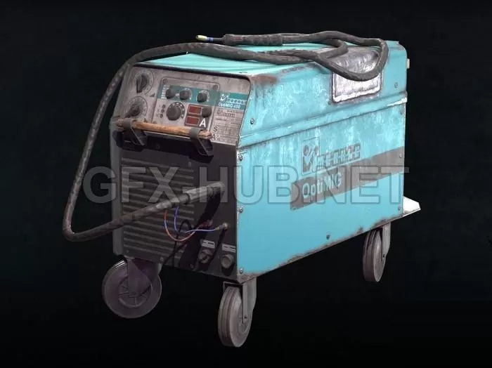 PBR Game 3D Model – OptiWIG 450W – Welding machine