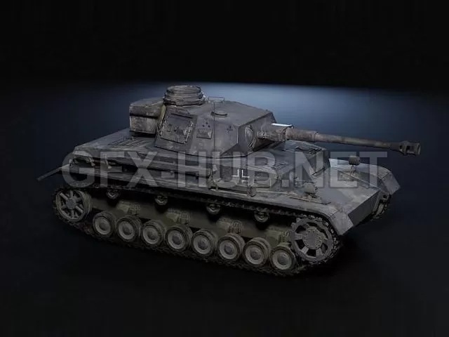 PBR Game 3D Model – Panzer 4