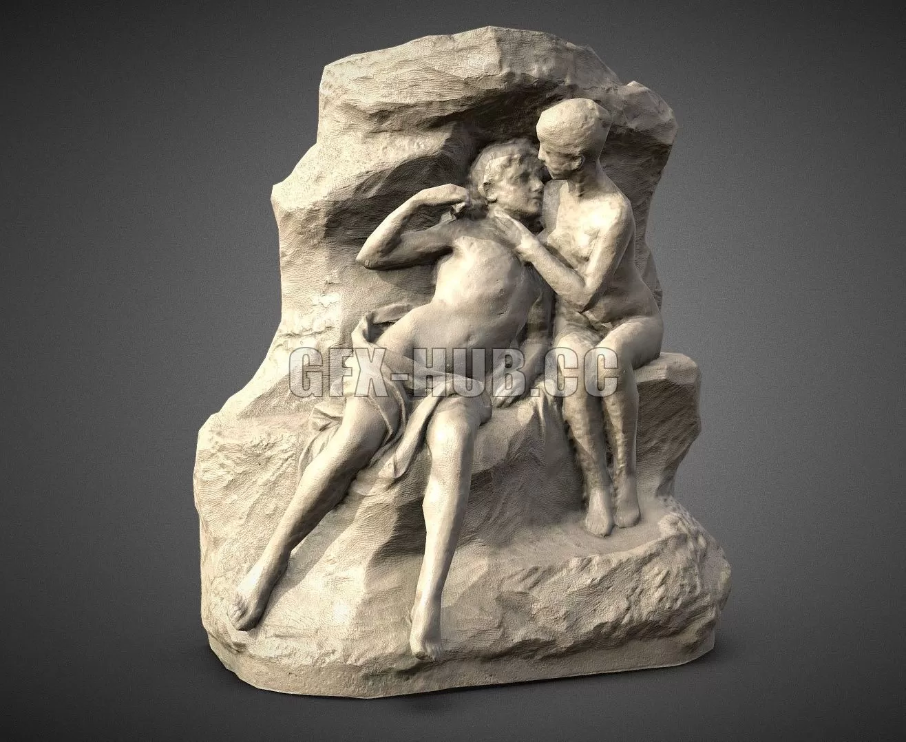 PBR Game 3D Model – Parc Classical Sculpture