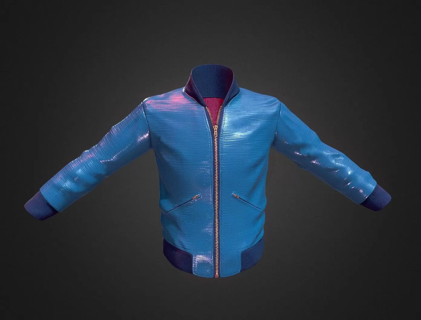 PBR Game 3D Model – Paul Smith Leather Jacket