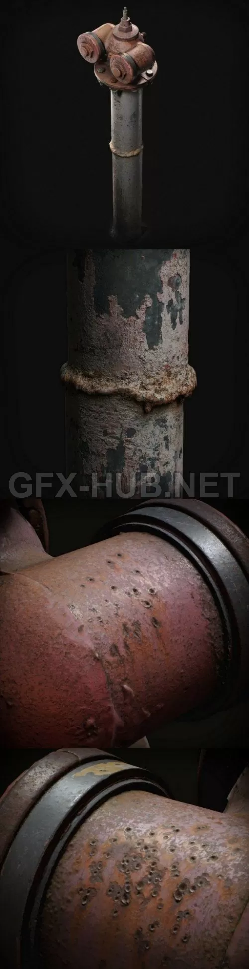 PBR Game 3D Model – PBR Fire Hydrant 3D Scan