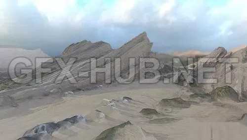 PBR Game 3D Model – Photogrammetry Rocks (obj, tex)