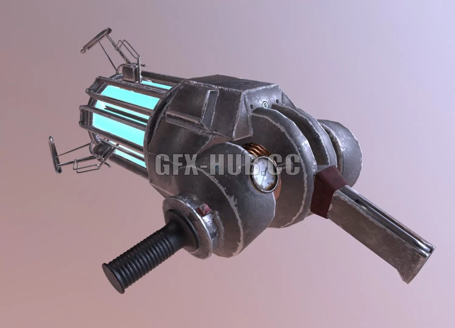 PBR Game 3D Model - Physgun ZPEFM Supercharged Gravity Gun - 3DSKY Decor  Helper