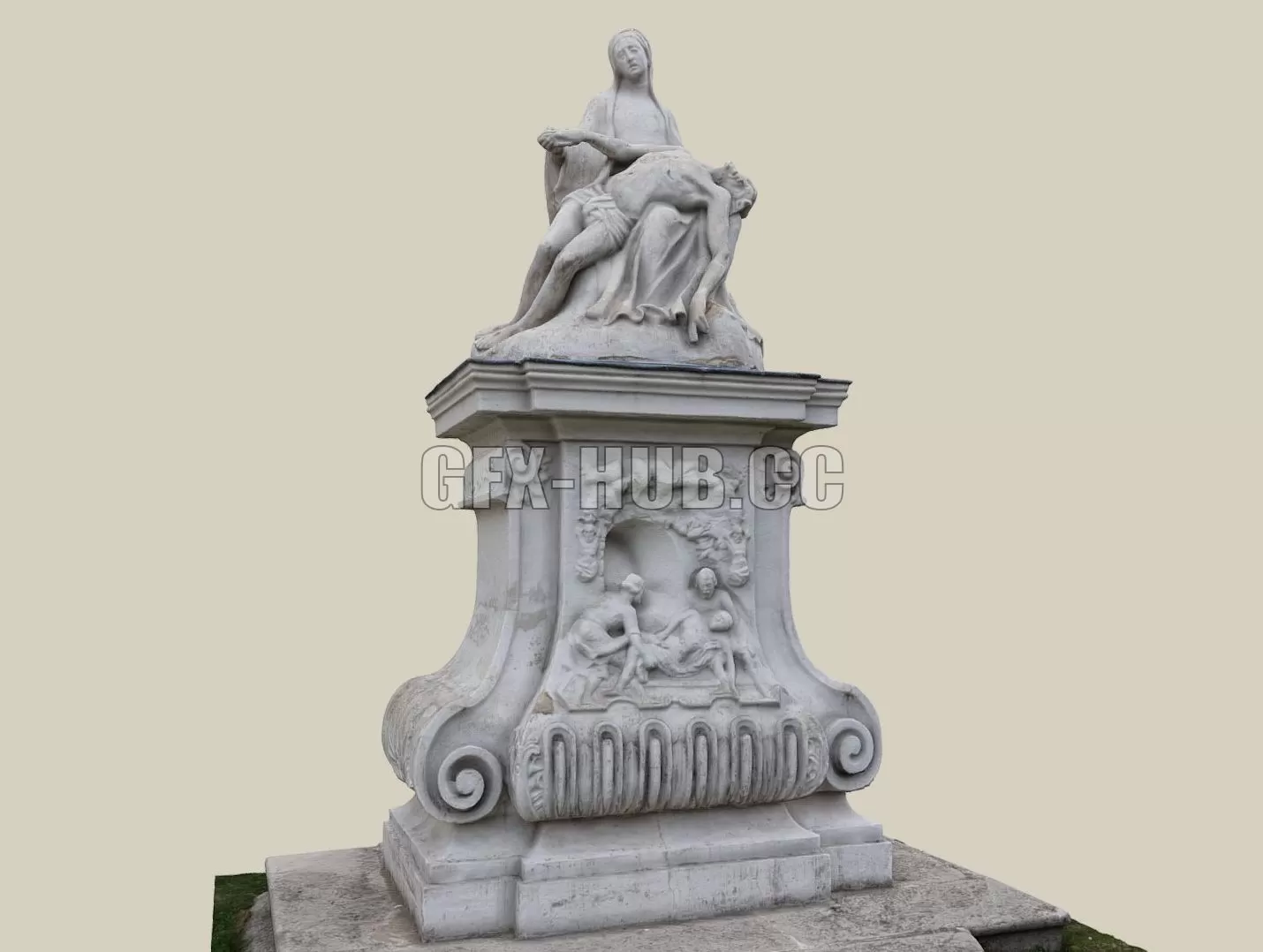 PBR Game 3D Model – Pieta