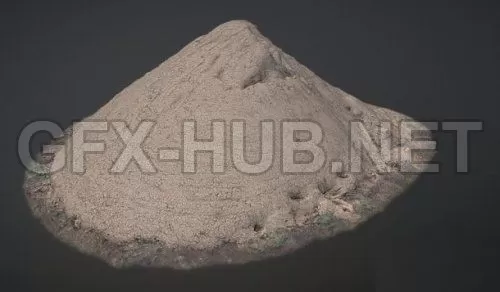 PBR Game 3D Model – Pile of Sand