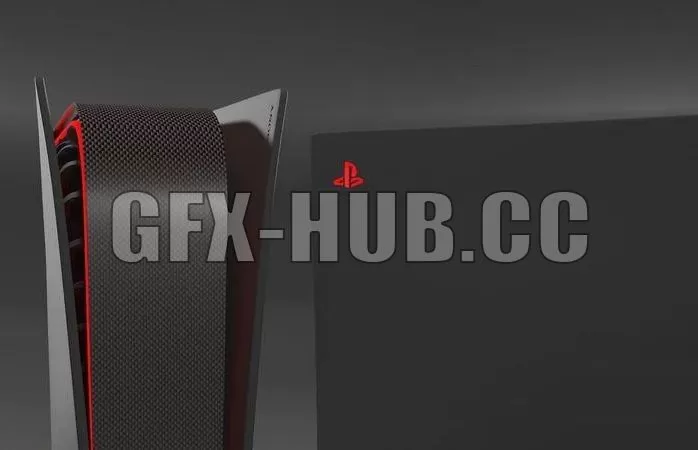 PBR Game 3D Model – Playstation 5 – Sony PS5