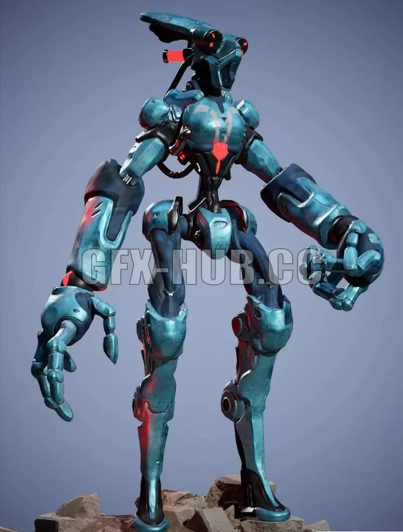 PBR Game 3D Model – Presley Character