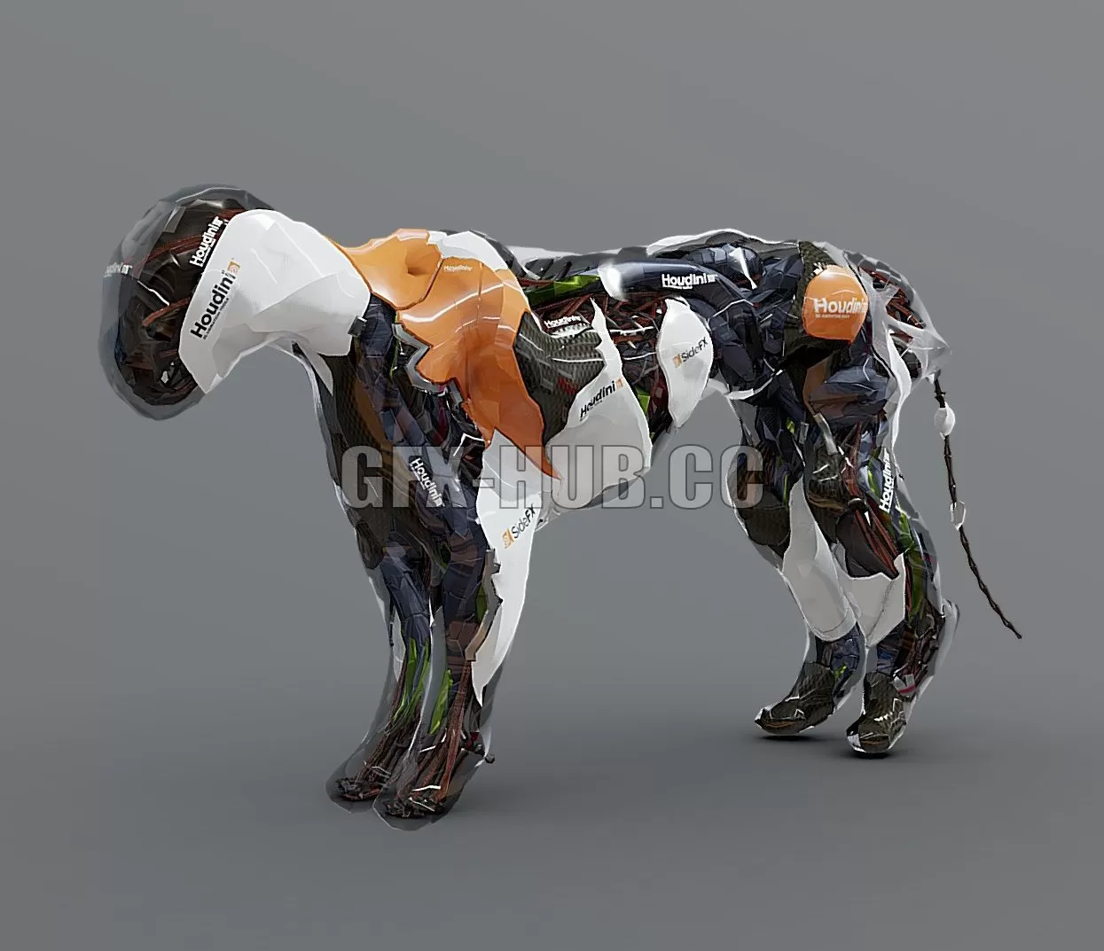 PBR Game 3D Model – Procedural Hard Surface Modeling