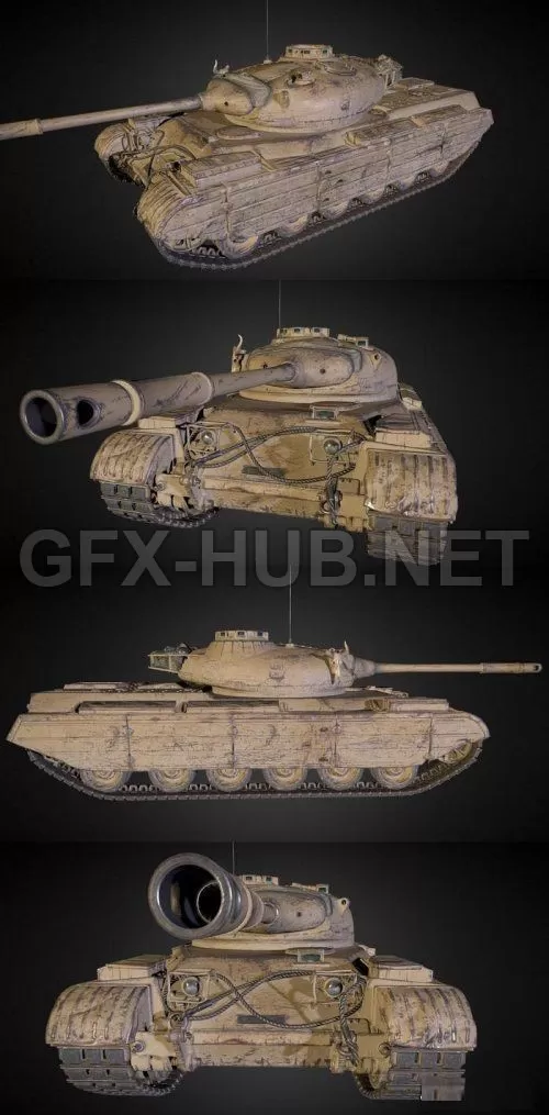 PBR Game 3D Model – Progetto M35 mod 46 TANK PBR