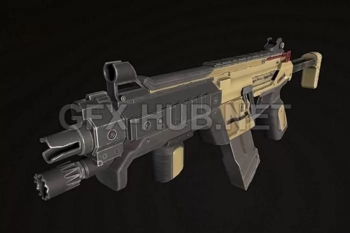 PBR Game 3D Model – R-99 from Apex Legend