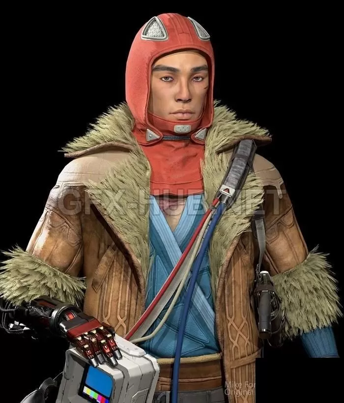 PBR Game 3D Model – Real Time Character