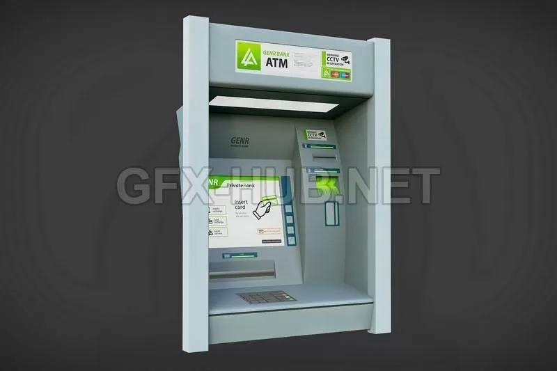 PBR Game 3D Model – Regular ATM