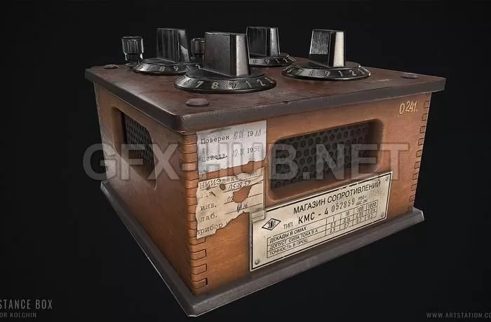 PBR Game 3D Model – Resistance box