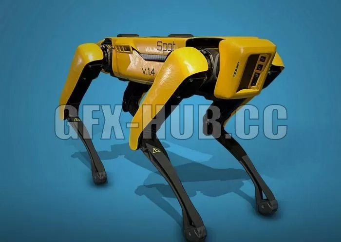 PBR Game 3D Model – Robot Spot by Boston Dynamics