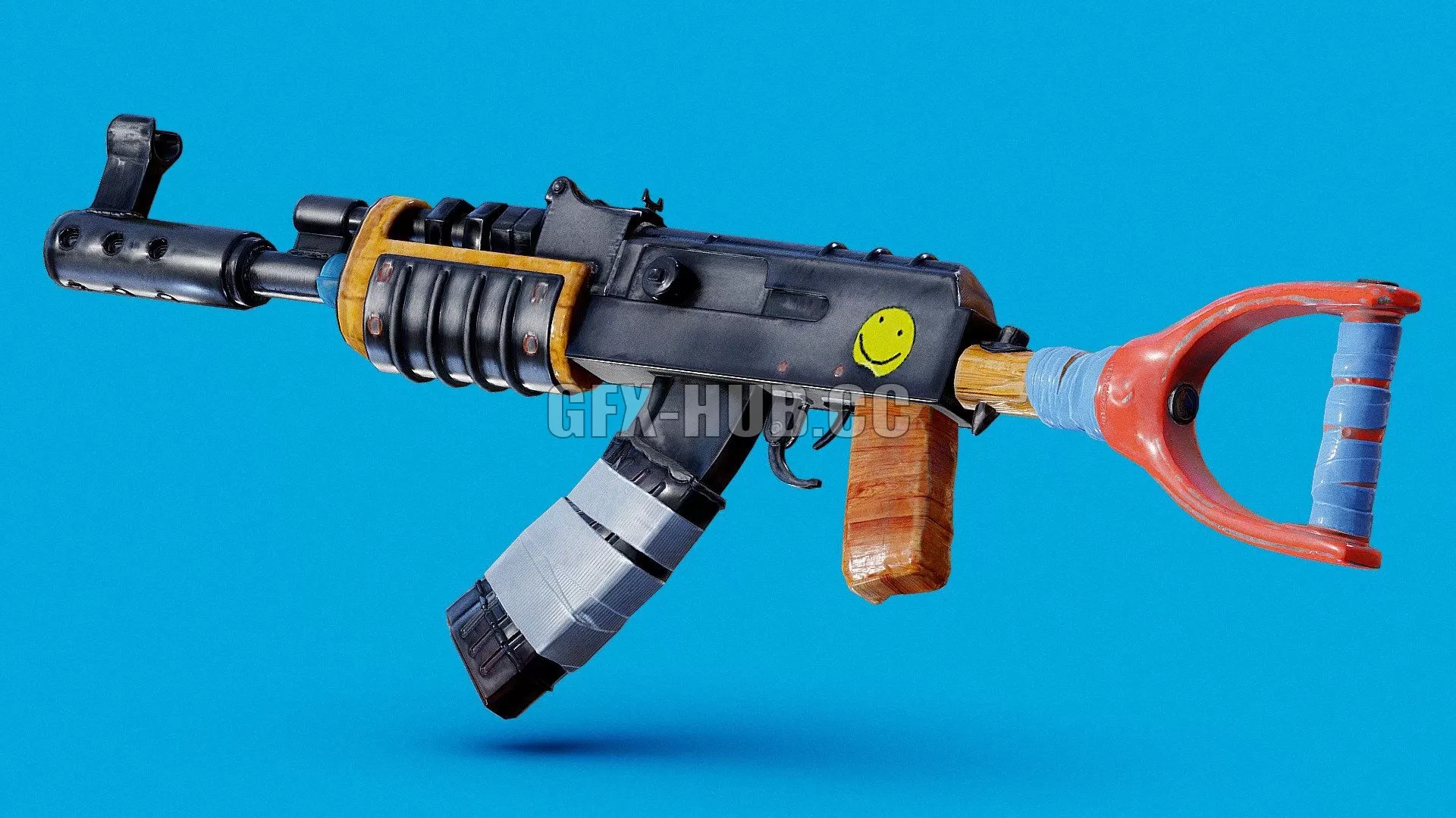 PBR Game 3D Model – Rust AK Remastered