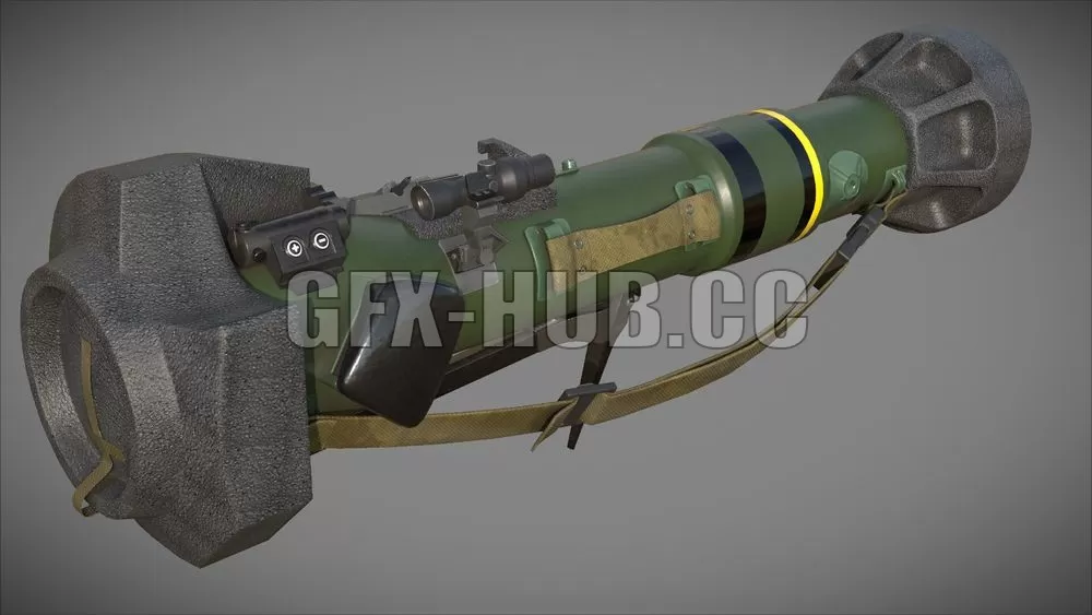 PBR Game 3D Model – SAAB-Bofors NLAW anti-tank weapon PBR