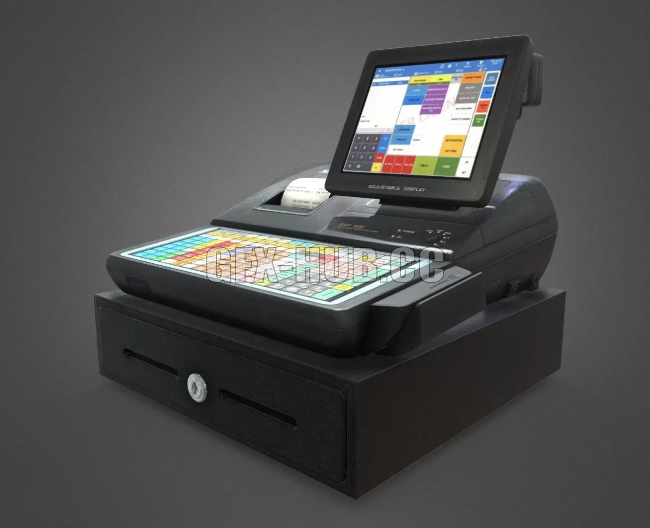 PBR Game 3D Model – SAM4S SAP-630 Service Terminal