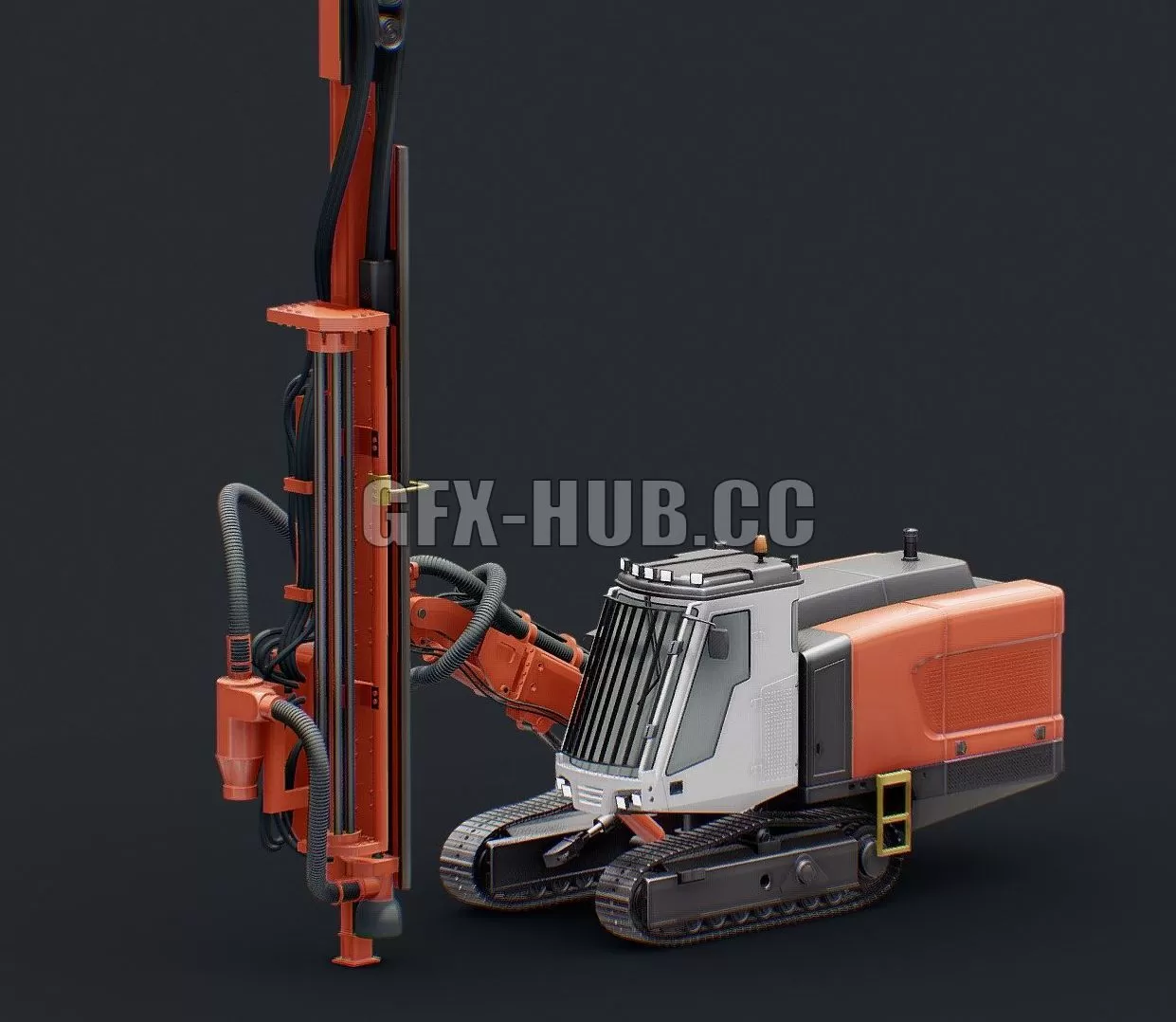 PBR Game 3D Model – Sandvik Pantera DP1500i CGI version