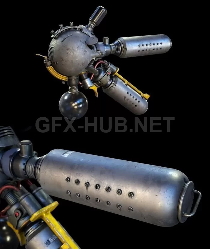 PBR Game 3D Model – Science Asset