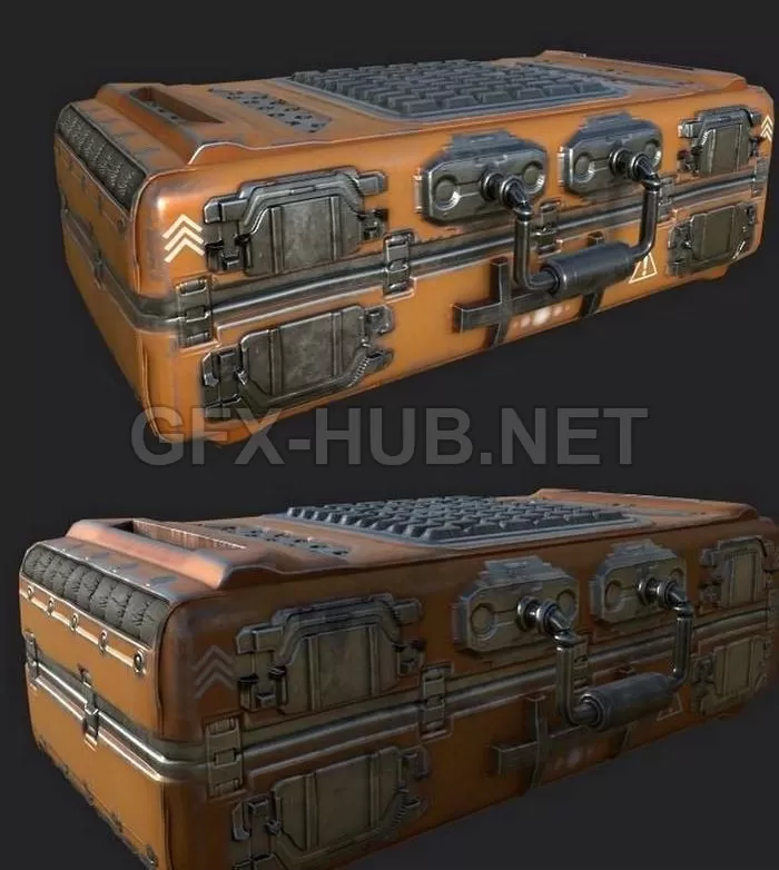 PBR Game 3D Model – SciFi Case