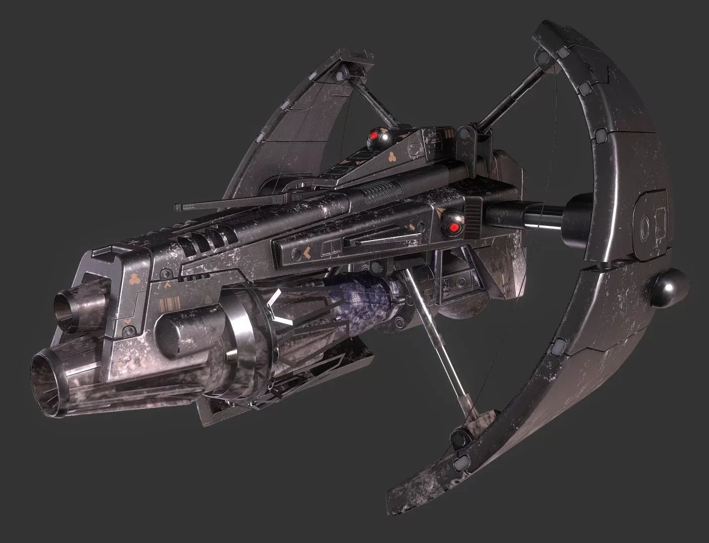 PBR Game 3D Model – Sci-fi Chase Drone